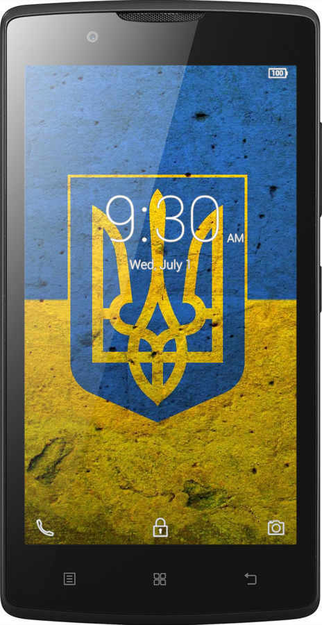 Силиконовый чехол Флаг и герб Украины 2 для Lenovo A2010 - 378u-216 изображение 