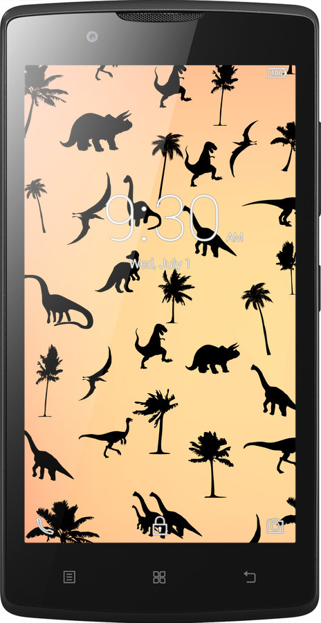 Силіконовий чехол Динозаврики 1 для Lenovo A2010 - 4772u-216 изображение 