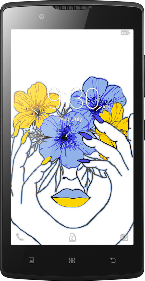 Силиконовый чехол Девушка v4 для Lenovo A2010 - 5276u-216 изображение 