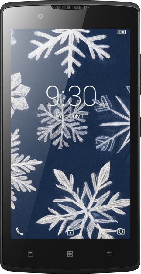 Силиконовый чехол Снежинки для Lenovo A2010 - 5821u-216 изображение 