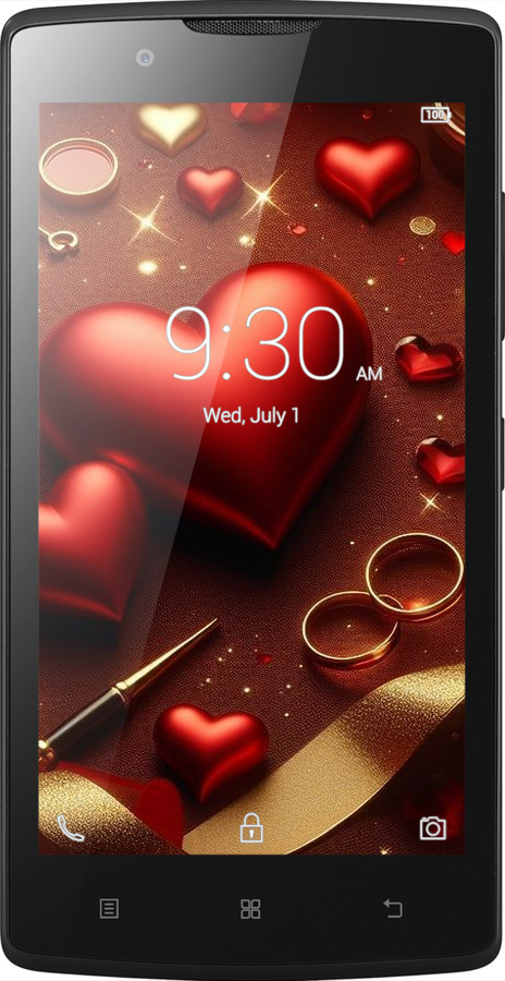 Силиконовый чехол Сердечки v3 для Lenovo A2010 - 5833u-216 изображение 