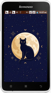 Силиконовый чехол Cute Cat Celestial/Witchy для Lenovo A529 - 6787u-200 изображение 