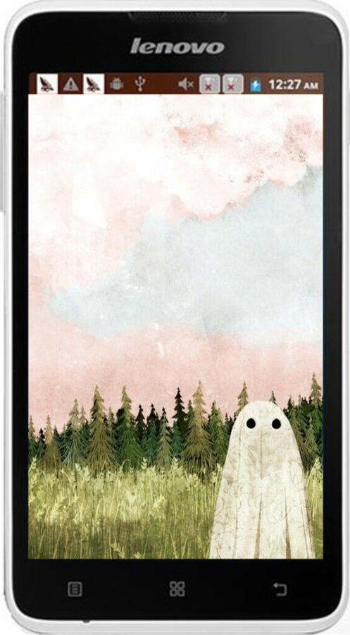 Силиконовый чехол Привидение для Lenovo A529 - 6401u-200 изображение 