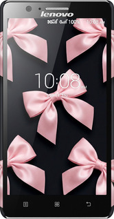 3D пластиковый матовый чехол Coquette Ribbons Dark Coquette для Lenovo A536 - 6767m-149 изображение 