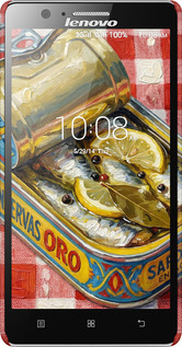 3D пластиковый матовый чехол Vintage Sardine Tin Phone для Lenovo A536 - 6772m-149 изображение 