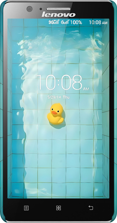 3D пластиковый матовый чехол Утенок для Lenovo A536 - 6323m-149 изображение 