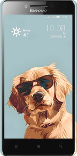 3D пластиковый матовый чехол Пес в очках для Lenovo A6000 - 6381m-103 изображение 