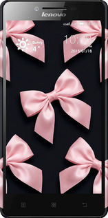 3D пластиковый матовый чехол Coquette Ribbons Dark Coquette для Lenovo K3 (K30-t) - 6767m-114 изображение 