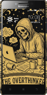 3D пластиковий матовий чехол The Overthinker для Lenovo A6000 - 6774m-103 изображение 