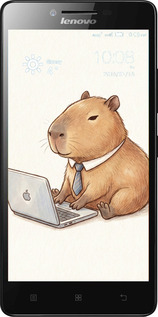 Силиконовый чехол Funny Capybara CEO Working для Lenovo K3 (K30-t) - 6777u-114 изображение 