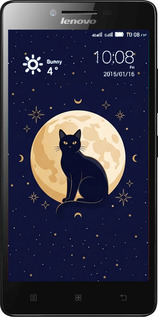 Силиконовый чехол Cute Cat Celestial/Witchy для Lenovo A6000 - 6787u-103 изображение 