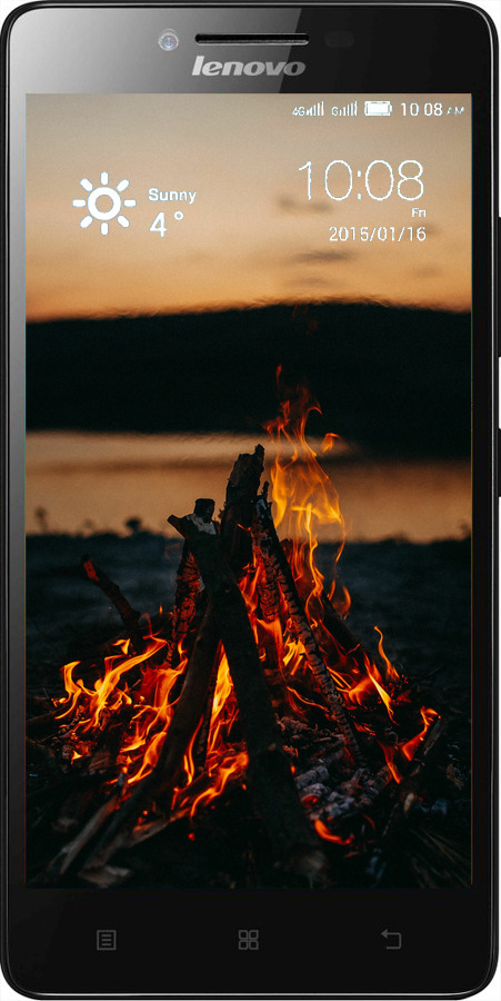 Силиконовый чехол Огонь для Lenovo K3 (K30-t) - 6021u-114 изображение 