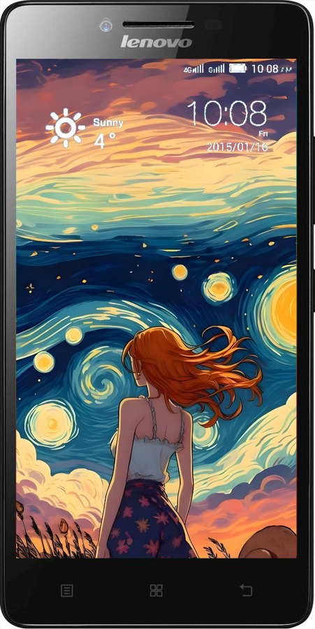 Силиконовый чехол Девушка Арт для Lenovo K3 (K30-t) - 6325u-114 изображение 