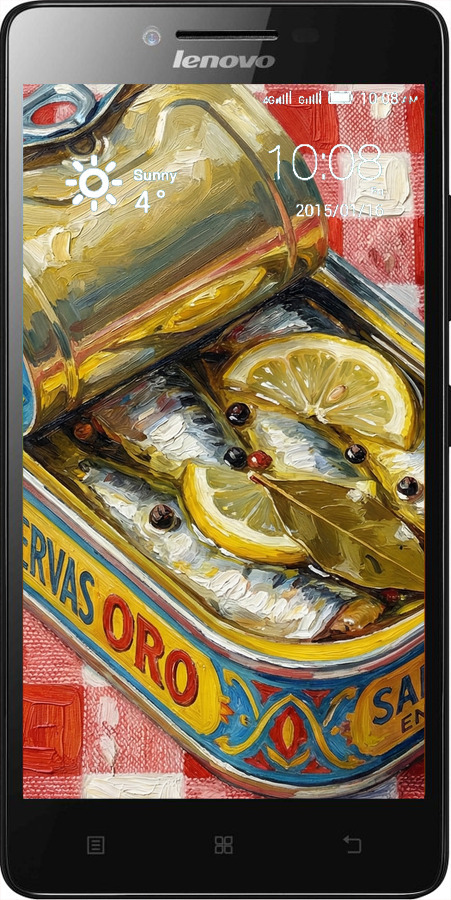 Силіконовий чехол Vintage Sardine Tin Phone для Lenovo K3 (K30-t) - 6772u-114 изображение 