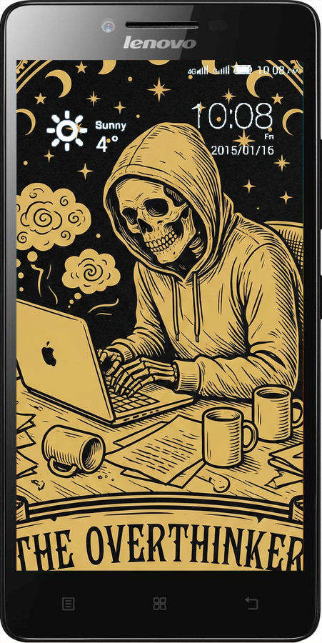 Силиконовый чехол The Overthinker для Lenovo K3 (K30-t) - 6774u-114 изображение 