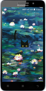 Силиконовый чехол Чехол с изображением водяных лилий Моне и кошек для Lenovo A616 - 6399u-368 изображение 