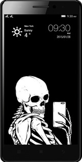 3D пластиковый матовый чехол Скелет делает Selfie для Lenovo K3 Note K50-T5 - 6535m-141 изображение 