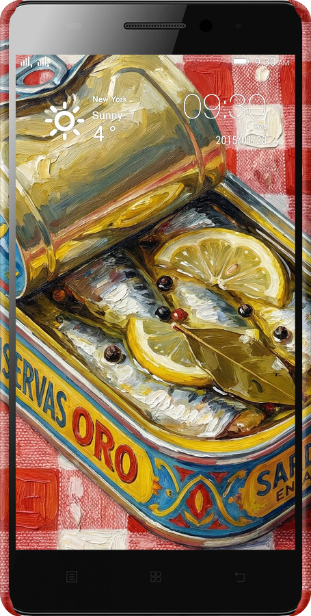 3D пластиковый матовый чехол Vintage Sardine Tin Phone для Lenovo K3 Note K50-T5 - 6772m-141 изображение 