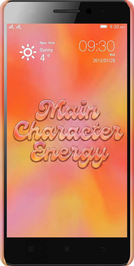 3D пластиковый матовый чехол Aura Gradient Main Character Energy Aesthetic Y2K для Lenovo K3 Note K50-T5 - 6783m-141 изображение 