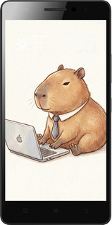 2D пластиковый чехол Funny Capybara CEO Working для Lenovo K3 Note K50-T5 - 6777t-141 изображение 