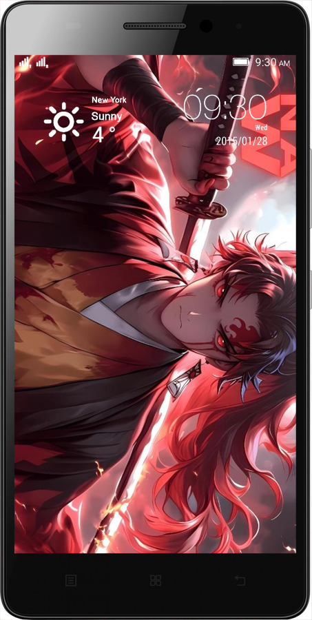 Силіконовий чехол Аниме воин для Lenovo A7000 - 6281u-120 изображение 