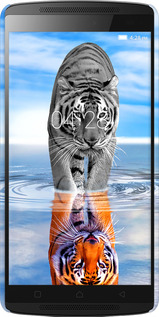 3D пластиковый матовый чехол Тигр для Lenovo A7010 - 6016m-232 изображение 