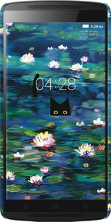 3D пластиковий матовий чехол с изображением водяных лилий и кошек для Lenovo A7010 - 6257m-232 изображение 