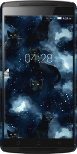 3D пластиковий матовий чехол Зображення котиків з темною аквареллю для Lenovo A7010 - 6521m-232 изображение 