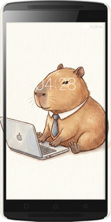 3D пластиковый матовый чехол Funny Capybara CEO Working для Lenovo A7010 - 6777m-232 изображение 