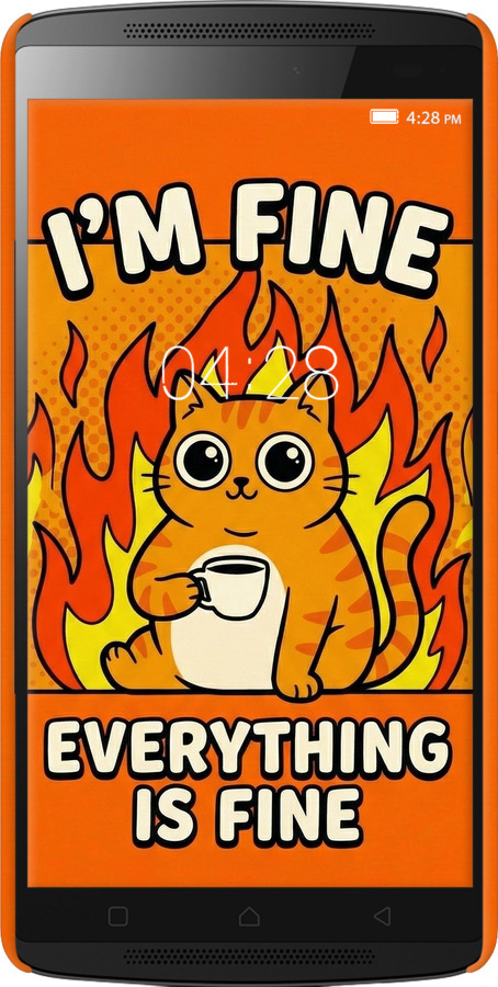 3D пластиковый матовый чехол Funny Cat для Lenovo A7010 - 6786m-232 изображение 