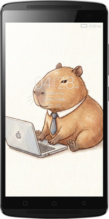 Силіконовий чехол Funny Capybara CEO Working для Lenovo A7010 - 6777u-232 изображение 