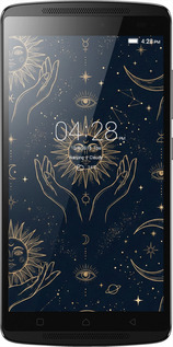 Силиконовый чехол Celestial Harmony: Sun & Moon Gold Mystic Pattern для Lenovo A7010 - 6778u-232 изображение 
