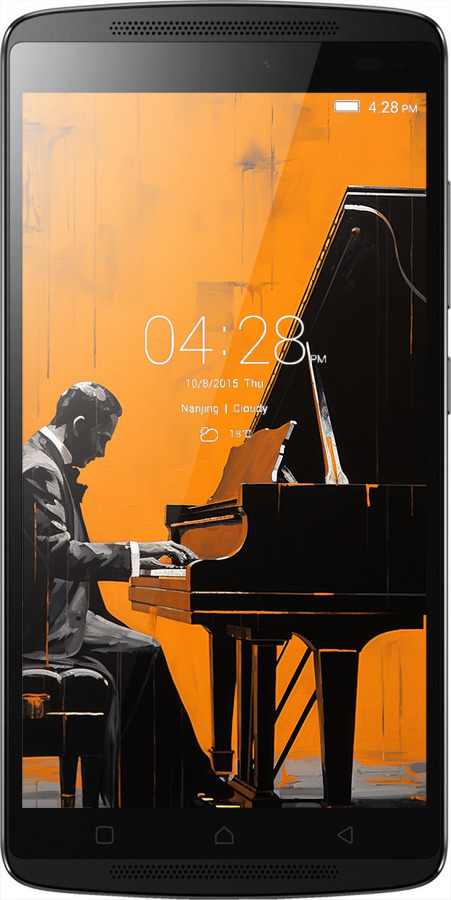 Силіконовий чехол Чохол для телефона Чоловік за Роялем для Lenovo A7010 - 5938u-232 изображение 