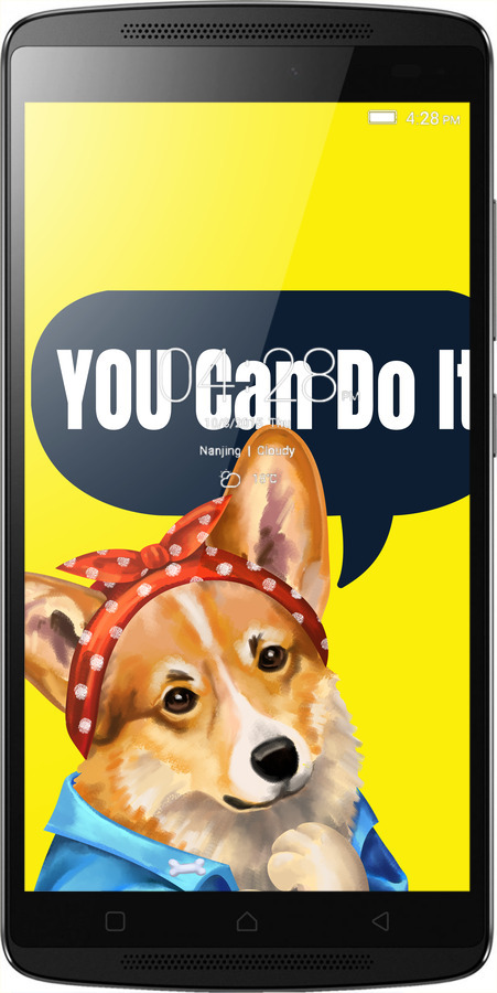 Силиконовый чехол чехол с корги You Can Do It для Lenovo A7010 - 6184u-232 изображение 