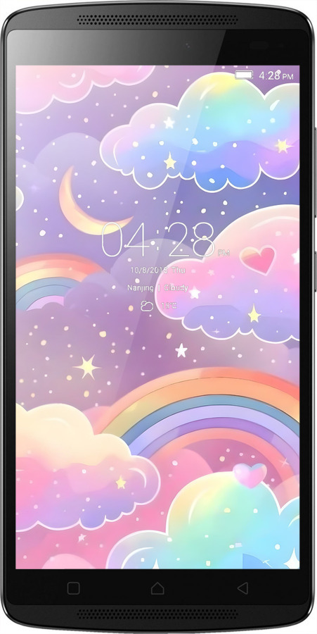 Силіконовий чехол Хмари та веселка для Lenovo A7010 - 6312u-232 изображение 