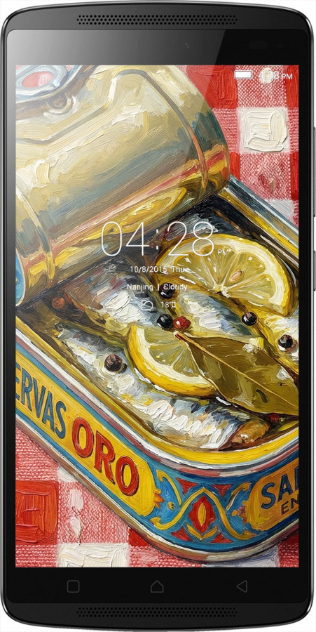 Силіконовий чехол Vintage Sardine Tin Phone для Lenovo A7010 - 6772u-232 изображение 