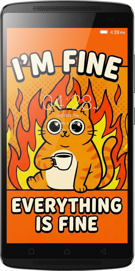 Силиконовый чехол Funny Cat для Lenovo A7010 - 6786u-232 изображение 