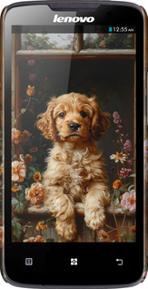 3D пластиковий матовий чехол Цуценя cocker spaniel для Lenovo A820 - 6136m-68 изображение 