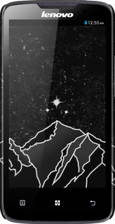 3D пластиковый матовый чехол Минималистический горный пейзаж для Lenovo A820 - 6438m-68 изображение 