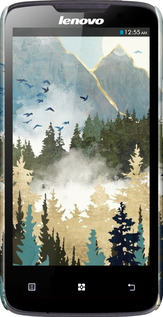 3D пластиковый глянцевый чехол С изображением лесного пейзажа для Lenovo A820 - 6548c-68 изображение 