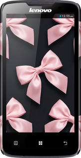 3D пластиковый матовый чехол Coquette Ribbons Dark Coquette для Lenovo A820 - 6767m-68 изображение 