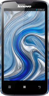 3D пластиковий глянцевий чехол Liquid Chrome для Lenovo A820 - 6781c-68 изображение 