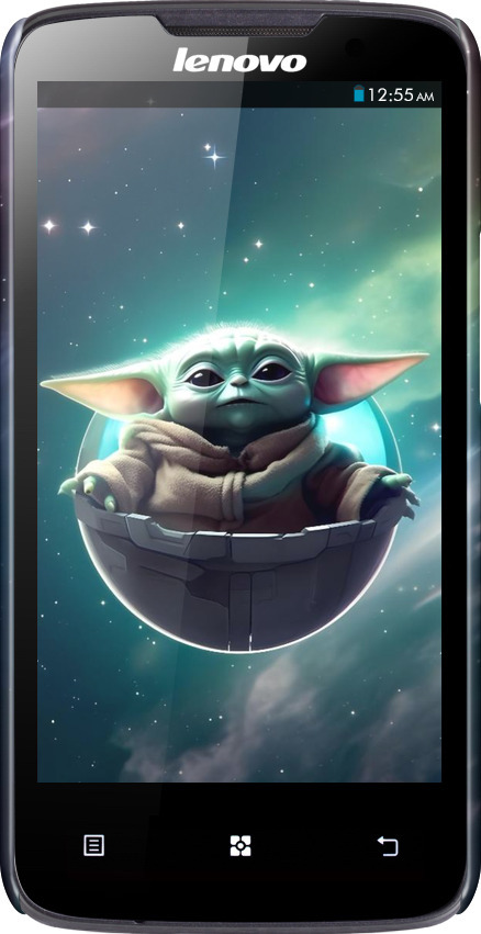 3D пластиковый матовый чехол Малышь йода для Lenovo A820 - 6294m-68 изображение 