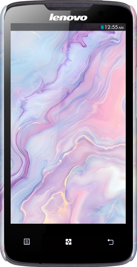 3D пластиковий глянцевий чехол Нежный мрамор для Lenovo A820 - 6310c-68 изображение 