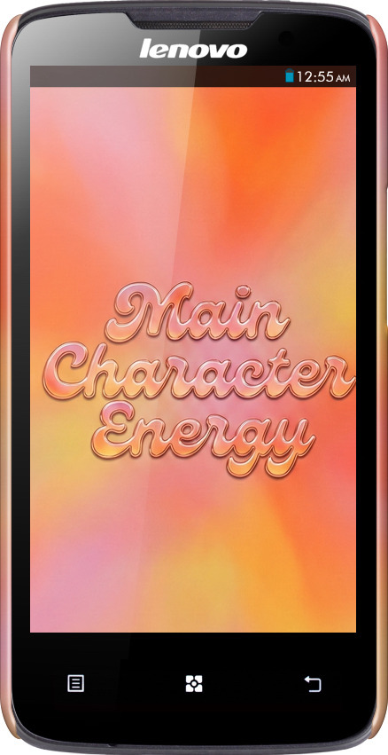 3D пластиковый глянцевый чехол Aura Gradient Main Character Energy Aesthetic Y2K для Lenovo A820 - 6783c-68 изображение 
