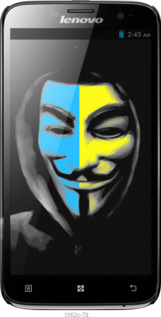 3D пластиковый глянцевый чехол Украинский анонимус для Lenovo A850 - 1062c-79 изображение 