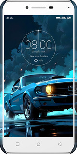 3D пластиковий матовий чехол Форд мустанг для Lenovo K5 Plus - 6374m-278 изображение 