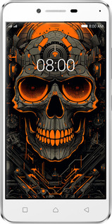 Силиконовый чехол Череп для Lenovo K5 Plus - 5952u-278 изображение 