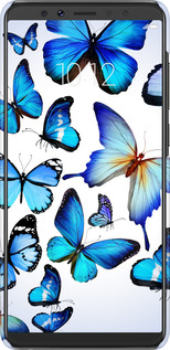3D пластиковий матовий чехол Метелики для Lenovo K5 Pro - 6023m-1608 изображение 