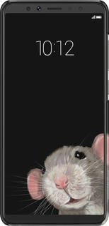 3D пластиковый матовый чехол The Peeking Rat для Lenovo K5 Pro - 6442m-1608 изображение 
